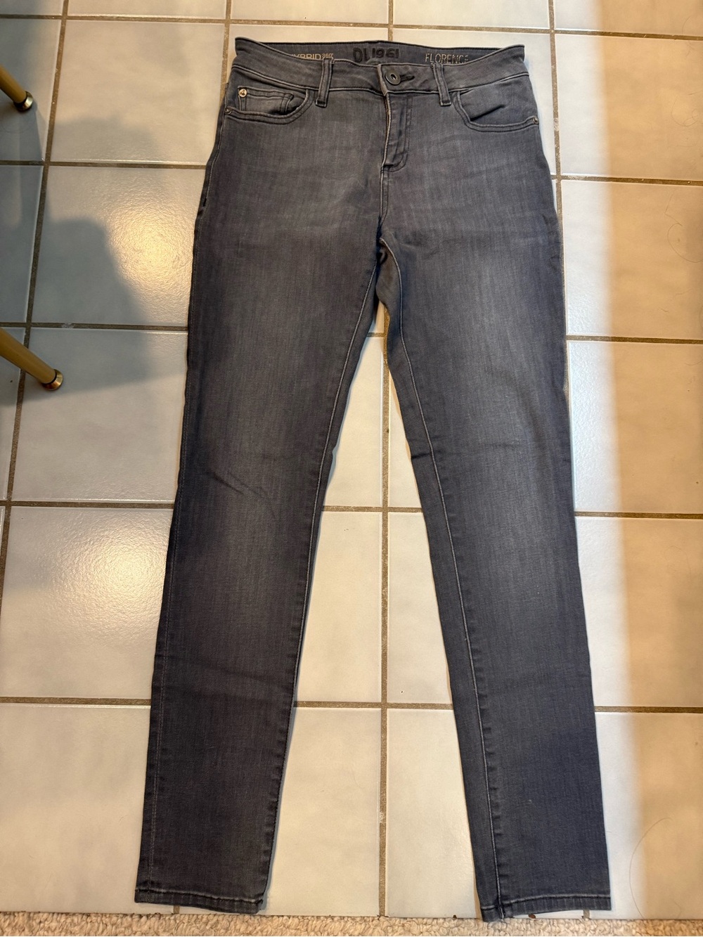 DL1961 Dark Gray Skinny Jeans